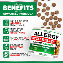 Load image into Gallery viewer, YUMA'S Advanced Allergy Itching Skin Relief for Dogs. Dry Skin & Hot Spots Treatment with Omega 3 Fish Oil. (2Pack) 340 Chews