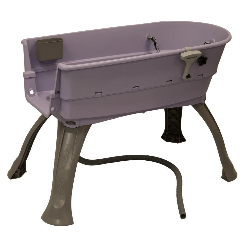 Booster Bath Elevated Dog Bath and Grooming Center Large Lilac 45 x 21.25 x 15 For Pet With Love