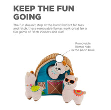 Load image into Gallery viewer, Outward Hound Hide A Llama Plush Dog Toy Teal 6.75 x 4 x 6