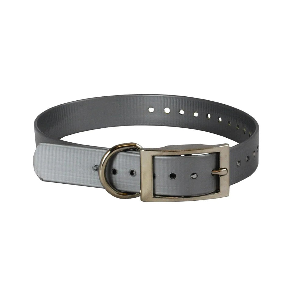 The Buzzard's Roost Replacement Collar Strap 1 Silver 1 x 24 For Pet With Love