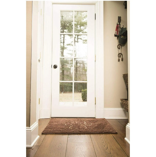 DGS Pet Products Dirty Dog Door Mat Large Almond 35 x 26 x 2 For Pet With Love