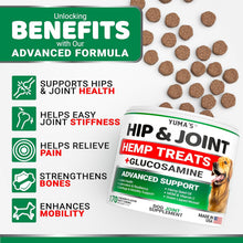 Load image into Gallery viewer, YUMA'S Hemp and Glucosamine Hip and Joint Support Supplement for Dogs. 170 Chews