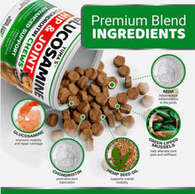 Load image into Gallery viewer, YUMA'S Glucosamine Chondroitin Hip and Joint Support Supplement for Dogs.  170 Chews