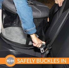 Load image into Gallery viewer, K&H Pet Products Mod Capsule Soft-Sided Pet Carrier for Cats Gray 17 x 17 x 15.5 For Pet With Love