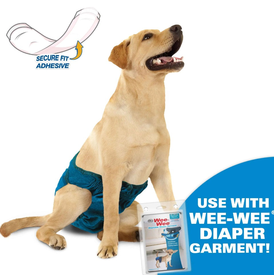 Four Paws Wee-Wee Super Absorbent Disposable Dog Diaper Linders 10 count White 2.75 x 8.25 x 4.5 For Pet With Love