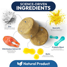 Load image into Gallery viewer, PETSOLOGY Omega 3 Fish Oil Skin & Coat Supplement for Dogs 170 Chews For Pet With Love