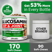 Load image into Gallery viewer, YUMA'S Glucosamine Chondroitin Hip and Joint Support Supplement for Dogs.  170 Chews