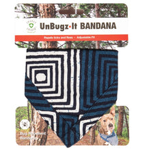 Load image into Gallery viewer, DGS Pet Products Unbugz-It Bandana Large Square Blue 13 x 8 x 0.1