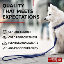 Load image into Gallery viewer, Rolled Leather Dog Leash 4Ft * 0.3 in for Small Medium and Large Dogs Heavy For Pet With Love