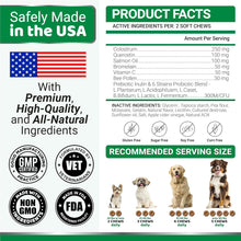 Load image into Gallery viewer, YUMA'S Advanced Allergy Itching Skin Relief for Dogs. Dry Skin & Hot Spots Treatment with Omega 3 Fish Oil. (2Pack) 340 Chews