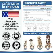 Load image into Gallery viewer, YUMA'S Advanced Strength Omega 3 Fish Oil Skin and Coat Health Supplement for Dogs (2 Pack) 340 Chews