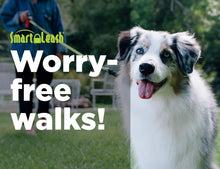 Load image into Gallery viewer, Pet Product Innovations Smart Retractable Leash L – Blue, 15ft, Up to 65lbs / 29kg, with Safety Features for Every Walk For Pet With Love