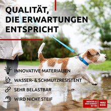 Load image into Gallery viewer, WAUDOG Adjustable Waterproof Heavy Duty Dog Collar with Durable Metal Clasp and QR Dog Tag. SMALL (Blue) For Pet With Love