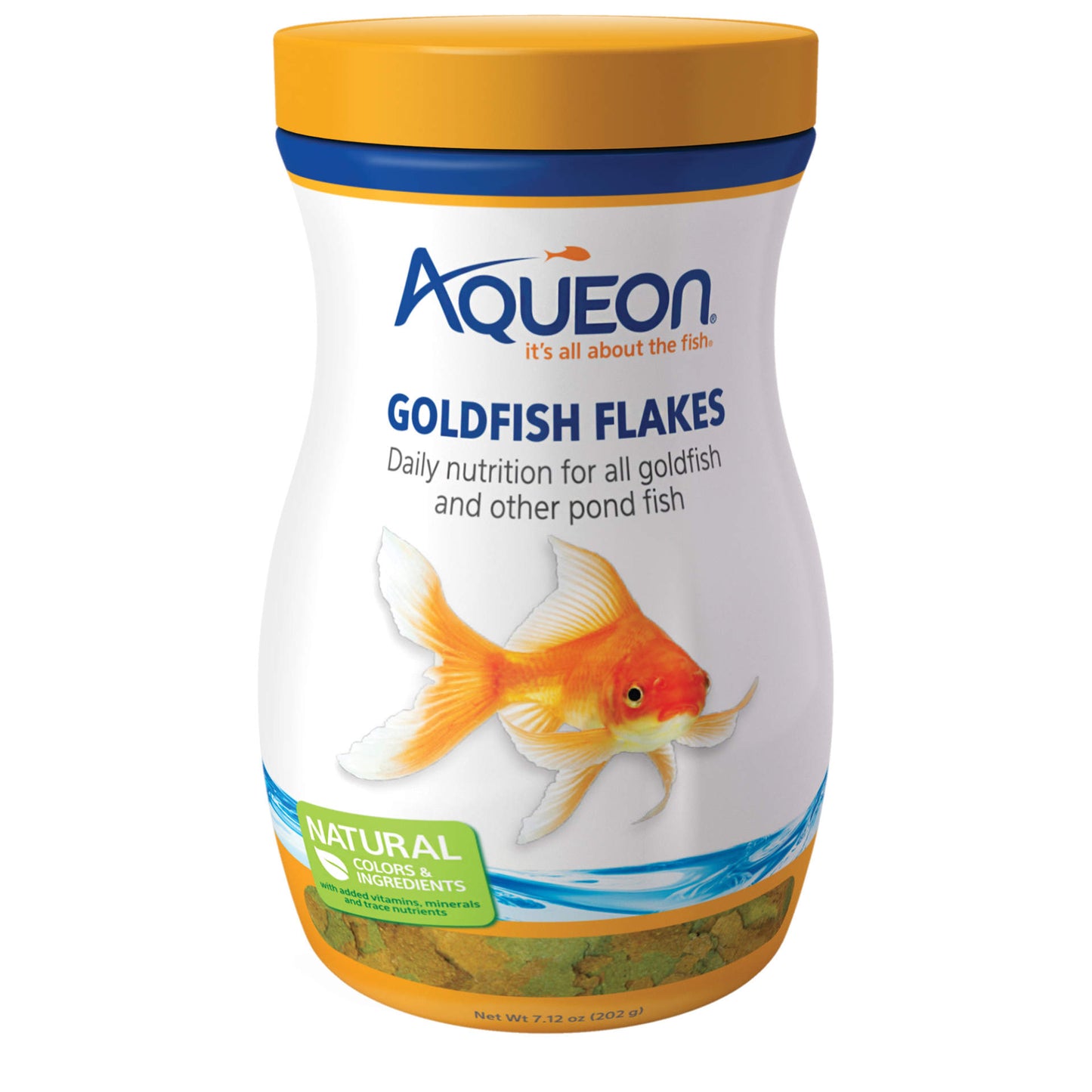 Aqueon Goldfish Flakes 7.12 ounces For Pet With Love