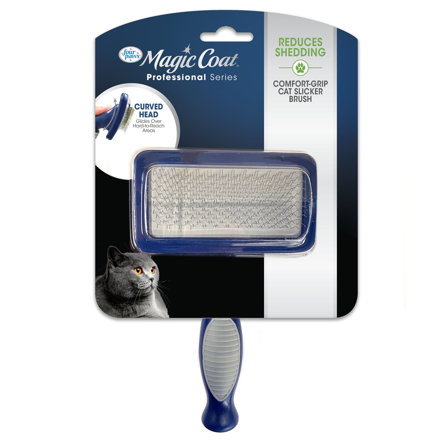 Four Paws Magic Coat Gentle Slicker Wire Cat Brush For Pet With Love