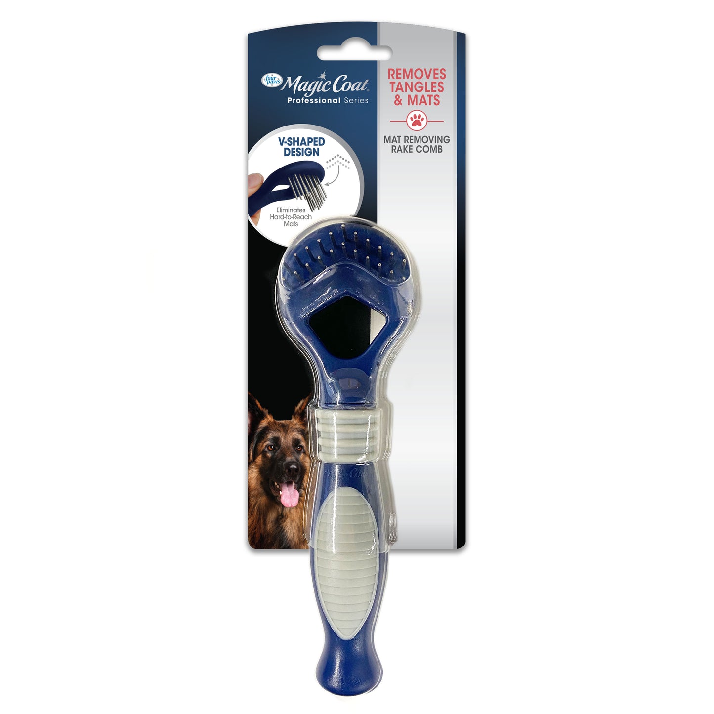 Four Paws Magic Coat Instant mat Removing Comb Black For Pet With Love