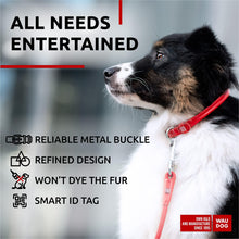 Load image into Gallery viewer, WAUDOG Ultra Soft Rolled Leather Dog Collar for Small Dogs Soft Padded Dog