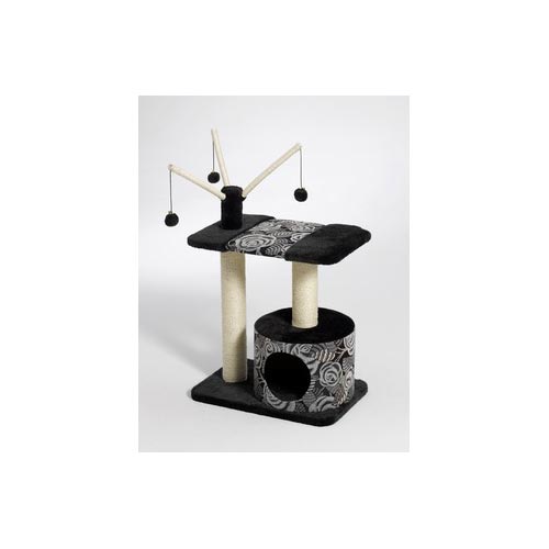 Midwest Catitude Carnival Cat Furniture Black 27 x 16.5 x 37.5 For Pet With Love