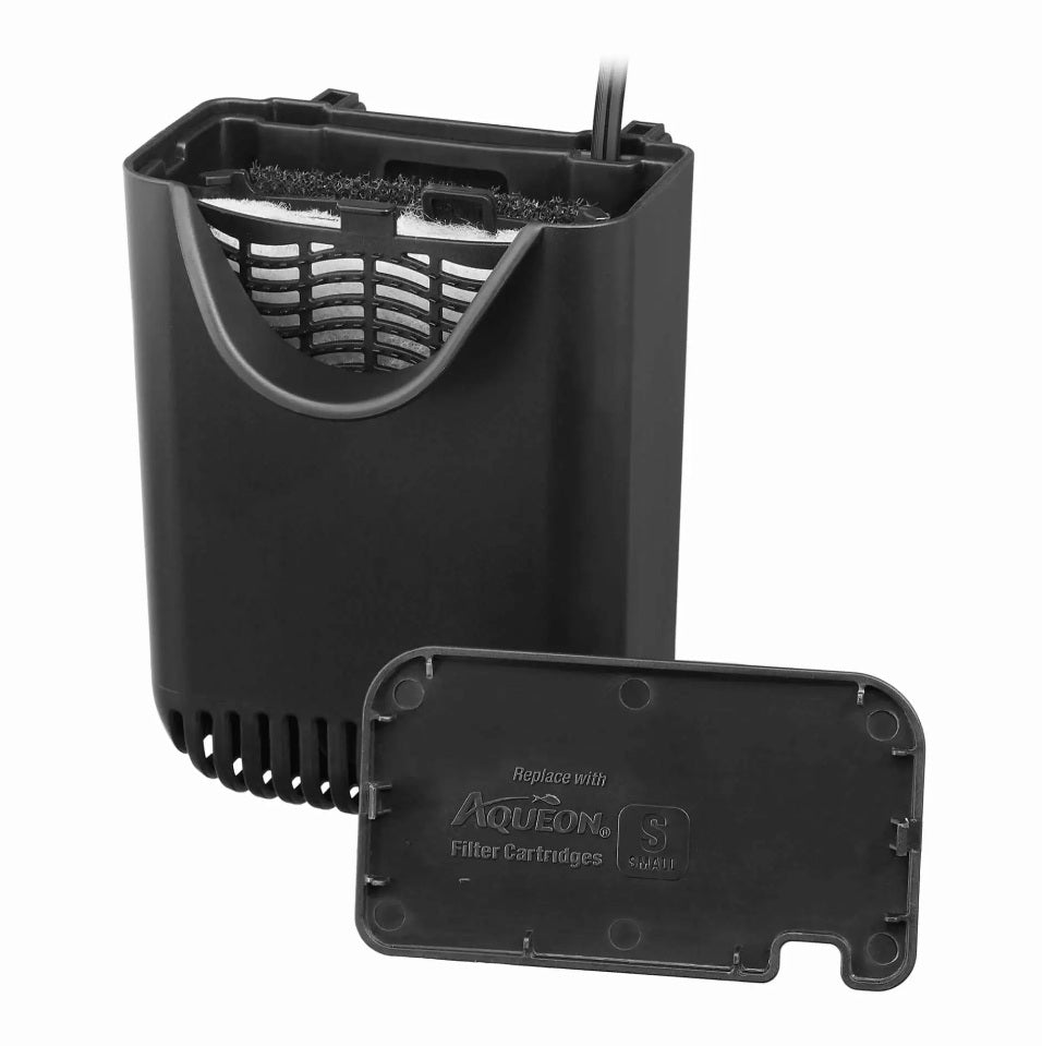 Aqueon QuietFlow E Internal Power Filters Small Black 4.69 x 3.75 x 6.31 For Pet With Love