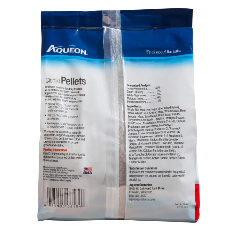 Aqueon Cichlid Fish Food 25 ounces For Pet With Love