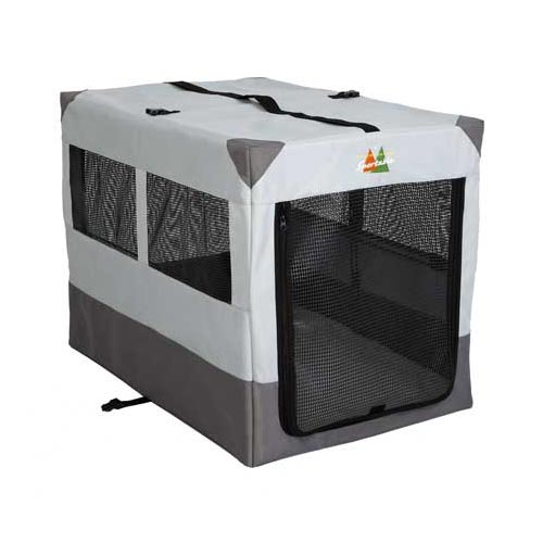 Midwest Canine Camper Sportable Crate Gray 36 x 25.50 x 28 For Pet With Love