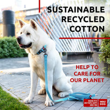 Load image into Gallery viewer, WAUDOG Recycled Cotton Dog Leash 6 Ft 10 Ft Eco Friendly Collar for Small For Pet With Love