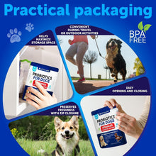 Load image into Gallery viewer, Artullano Probiotics and Digestive Enzymes for Dogs. Gut Health, Itchy Skin Allergies & Immunity Support. 70 Chews. Duck Flavor. Made in the USA.