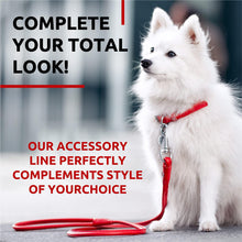 Load image into Gallery viewer, Rolled Leather Dog Leash 4Ft * 0.3 in for Small Medium and Large Dogs Heavy For Pet With Love
