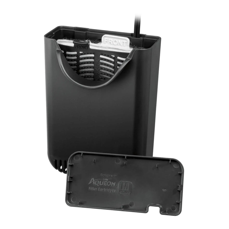 Aqueon QuietFlow E Internal Power Filters Medium Black 5.75 x 3.94 x 8.19 For Pet With Love