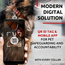 Load image into Gallery viewer, WAUDOG Long Lasting Leather Dog Collar for Large Dogs Medium & Small Dogs For Pet With Love