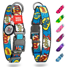 Load image into Gallery viewer, WAUDOG Nylon Dog Collar Adjustable Dog Collar for Large Dogs Small & Medium