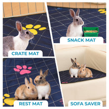 Load image into Gallery viewer, LUFTPETS Washable Cage Liner for MidWest Small Animal Habitats. Fast Drying, Leakproof & Absorbent. 24"X47" - BLUE