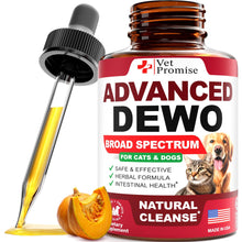 Load image into Gallery viewer, Vet Promose Cats & Dogs Natural Broad Spectrum DEWO Supplement Drops 2 Oz
