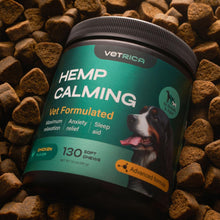 Load image into Gallery viewer, VETRICA Hemp Calming Anxiety Relief Chews for Dogs 130 Chews For Pet With Love