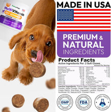 Load image into Gallery viewer, PETSOLOGY Multivitamin Chews for Dogs with Glucosamine, Omega 3 & Probiotics. (2 Pack) 340 Chews For Pet With Love