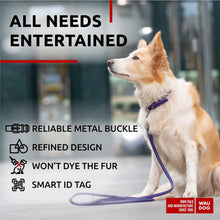 Load image into Gallery viewer, WAUDOG Ultra Soft Rolled Leather Dog Collar for Small Dogs Soft Padded Dog