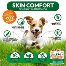 Load image into Gallery viewer, PETSOLOGY Dog Allergy Itching Relief Chews with Omega 3 Fish Oil Probiotics 170 Chews For Pet With Love