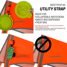 Load image into Gallery viewer, SafetyPUP XD Reflective HiVisibility Blaze Orange Fluorescent Dog Safety Vest (LARGE)