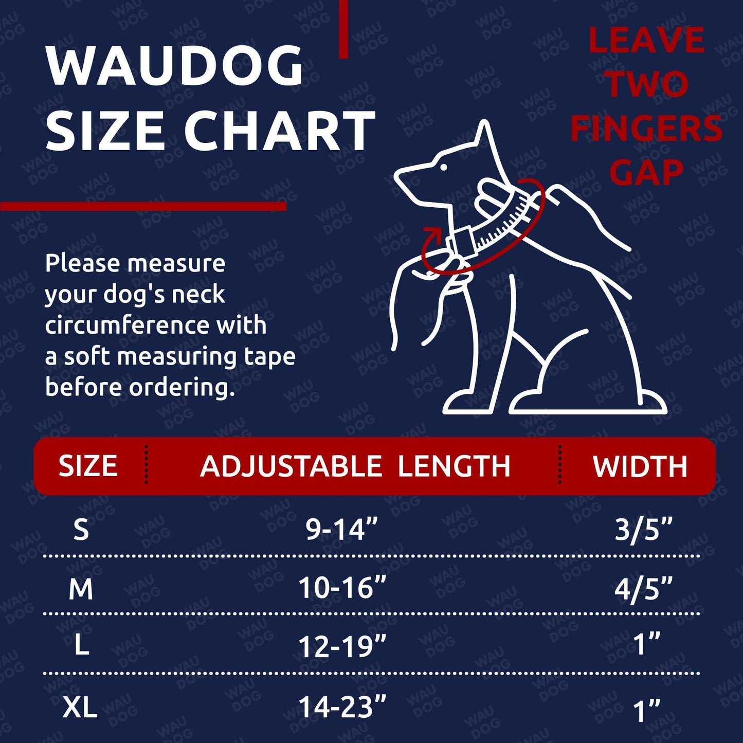 WAUDOG Adjustable Nylon Dog Collar with Durable Plastic Buckle and QR Dog Tag. MEDIUM (NASA-1 Print) For Pet With Love