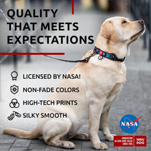 Load image into Gallery viewer, WAUDOG Adjustable Nylon Dog Collar with Durable Plastic Buckle and QR Dog Tag NASA LARGE