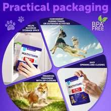 Load image into Gallery viewer, Artullano 20 in 1 Chewable Dog Multivitamin Supplement with Glucosamine. Pet Hip & Joint Support, Immunity, Mobility, Skin, Digestion Suppprt. (70 Soft Treats. Duck Flavor) For Pet With Love