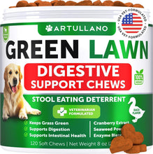 Load image into Gallery viewer, Artullano Dog Probiotics Digestive Enzymes & Urine Neutralizer for Green Lawn 120 Chews