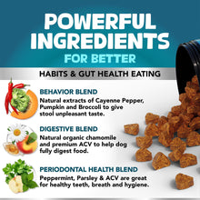 Load image into Gallery viewer, Kinpur Pet Care NO POO Chews for Dogs Probiotics and Digestive Enzymes, Bad Breath Support 180 Soft Chews For Pet With Love