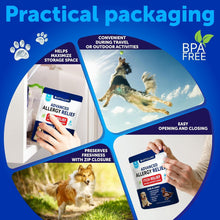 Load image into Gallery viewer, Artullano Dog Itching Skin & Coat Anti Itch, Hot Spots, and Allergy Relief Treatment. Immune Health Supplement for Dogs with Fish Oil and Omega 3. 70 Treats. Duck Flavor.