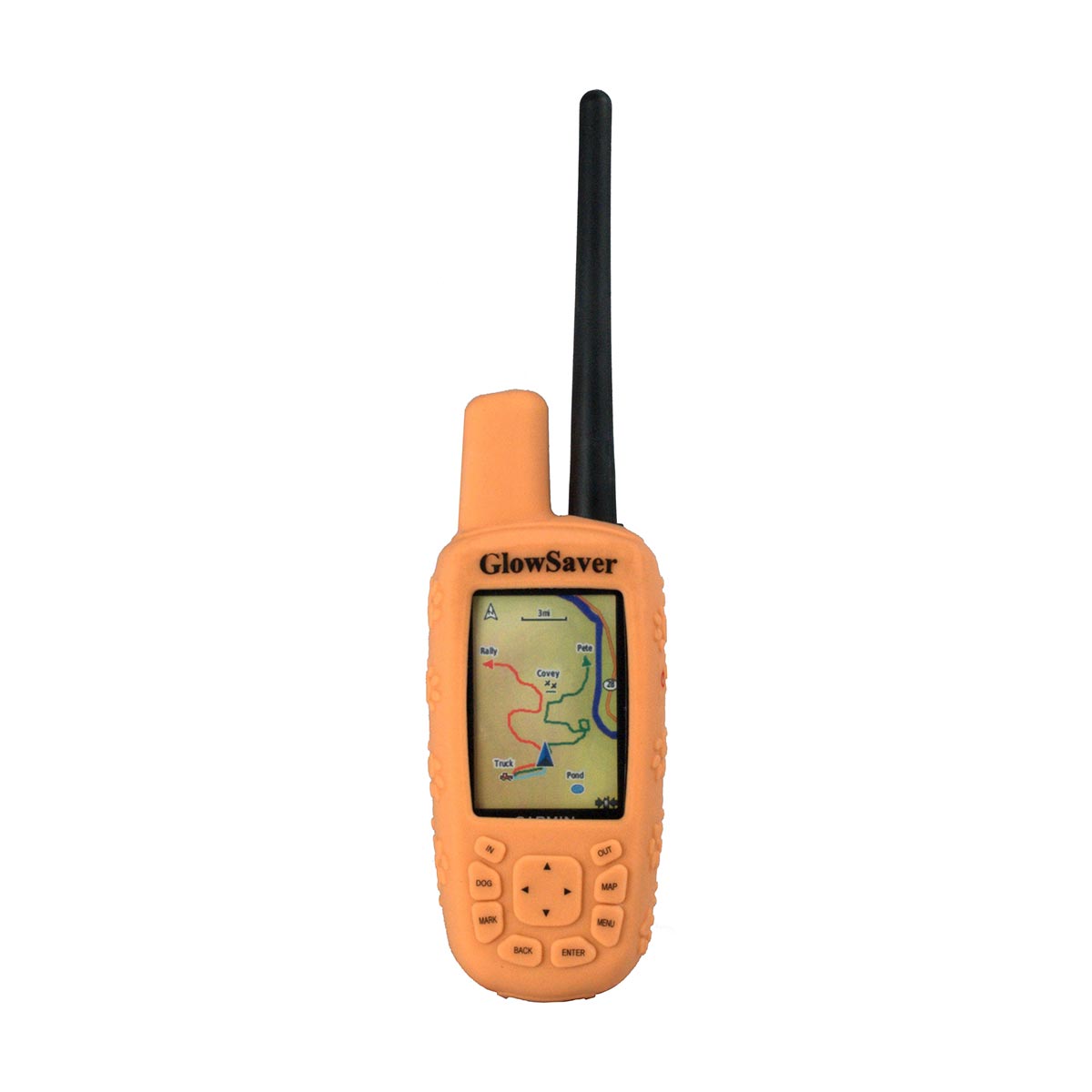 The Buzzard's Roost GlowSaver Case for Astro with Screen Protectors Dark Orange For Pet With Love
