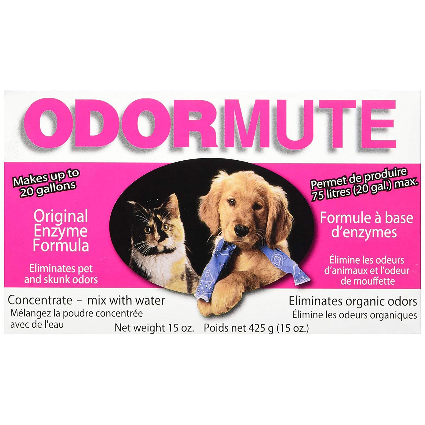 Hueter Toledo Odormute Powder Odor Eliminator Unscented 15 ounces 7 x 4 x 2 For Pet With Love
