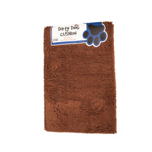 Load image into Gallery viewer, DGS Pet Products Dirty Dog Cushion Pad Medium Brown 21 x 30 x 2.5 For Pet With Love