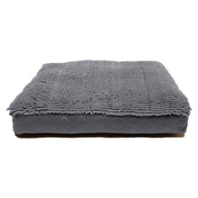 Load image into Gallery viewer, DGS Pet Products Dirty Dog Rectangle Bed Large Cool Grey 28 x 40 x 4 For Pet With Love