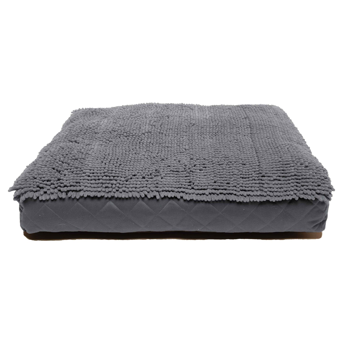 DGS Pet Products Dirty Dog Rectangle Bed Extra Large Cool Grey 36 x 48 x 4 For Pet With Love