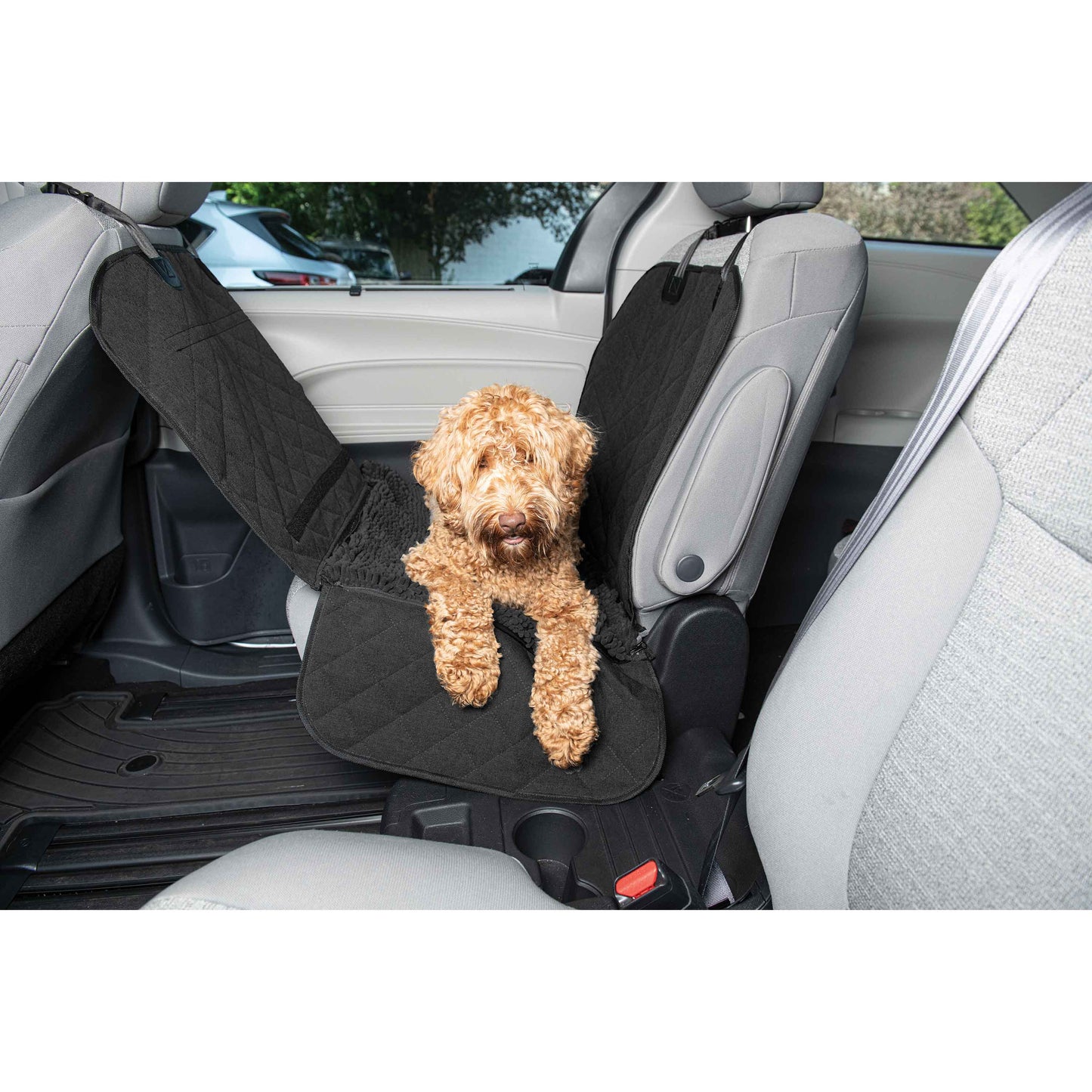 DGS Pet Products Dirty Dog Single Car Seat Cover Black 44 x 35 x 2 For Pet With Love